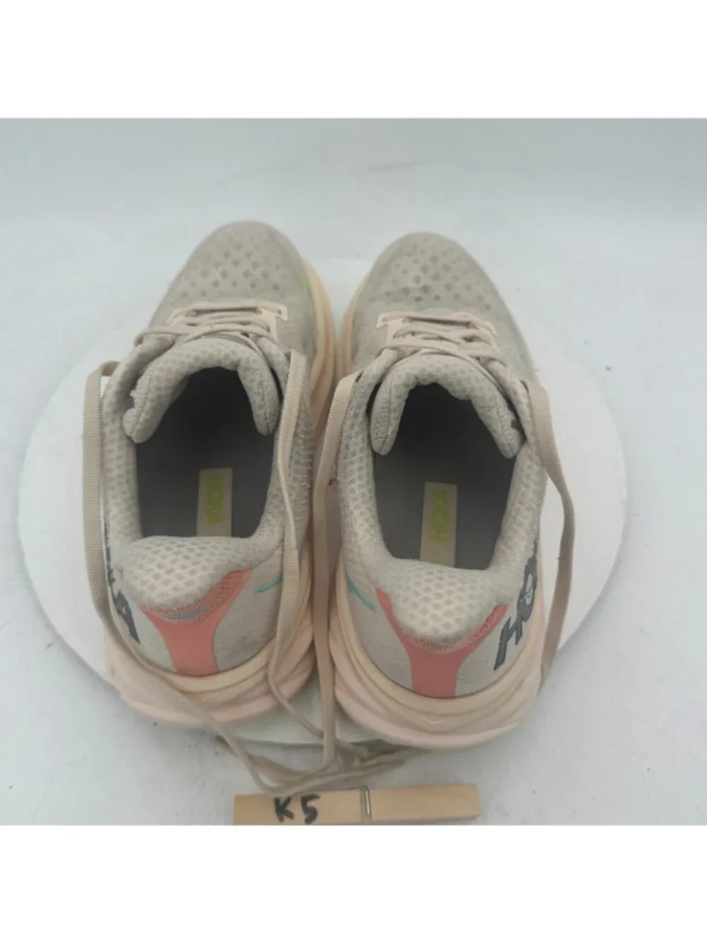 Hoka One One Clifton 9 Women Size 9B 1127896-VLS Vanilla Astral Running Shoes